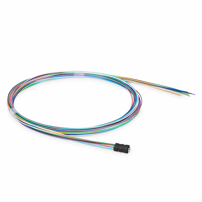 12 Fibers Color-coded Fan-out Kit, for Flat Ribbon Cables, 1.2m (3.94ft) Tubing Length