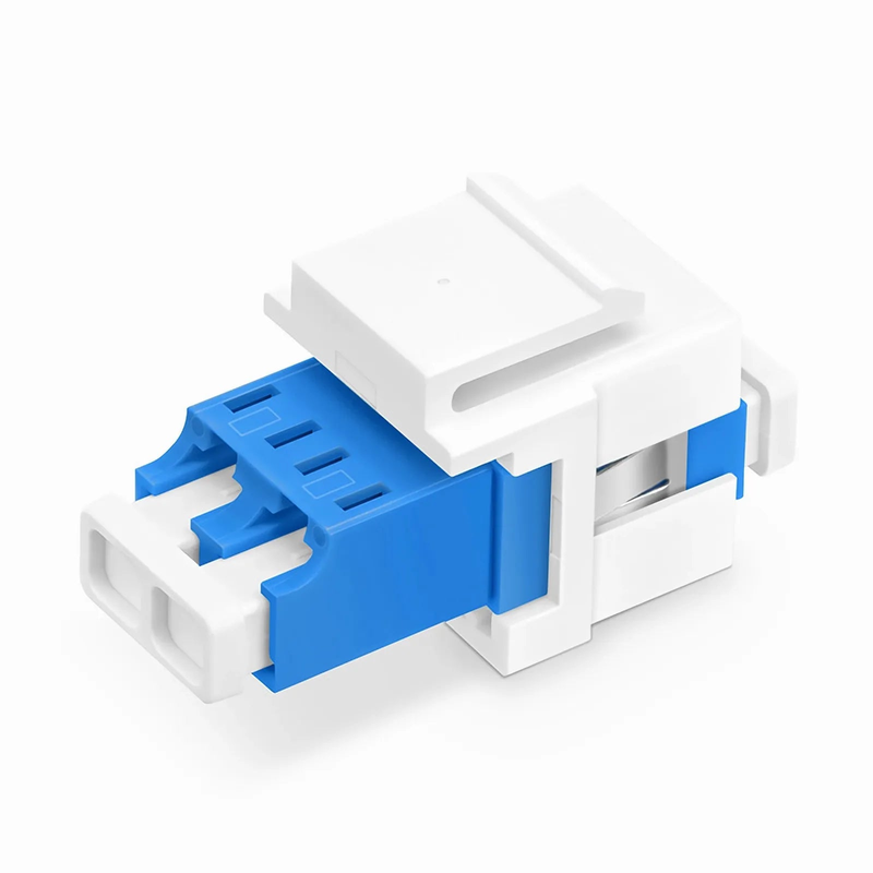 LC/UPC to LC/UPC Duplex Single Mode Fiber Keystone Jack, 10Pcs/Pack