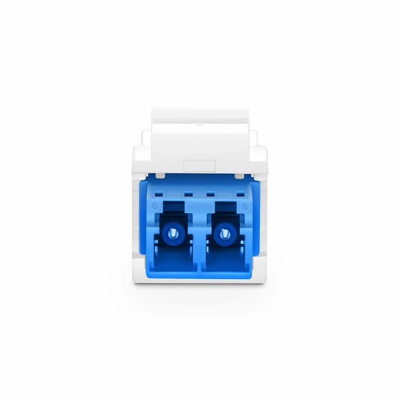 LC/UPC to LC/UPC Duplex Single Mode Fiber Keystone Jack