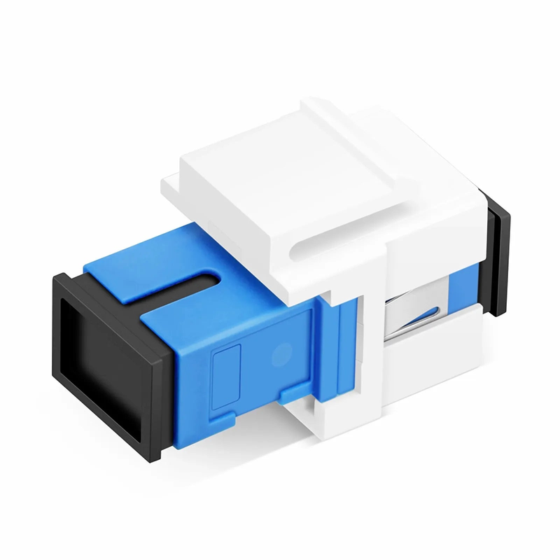 SC/UPC to SC/UPC Simplex Single Mode Fiber Keystone Jack