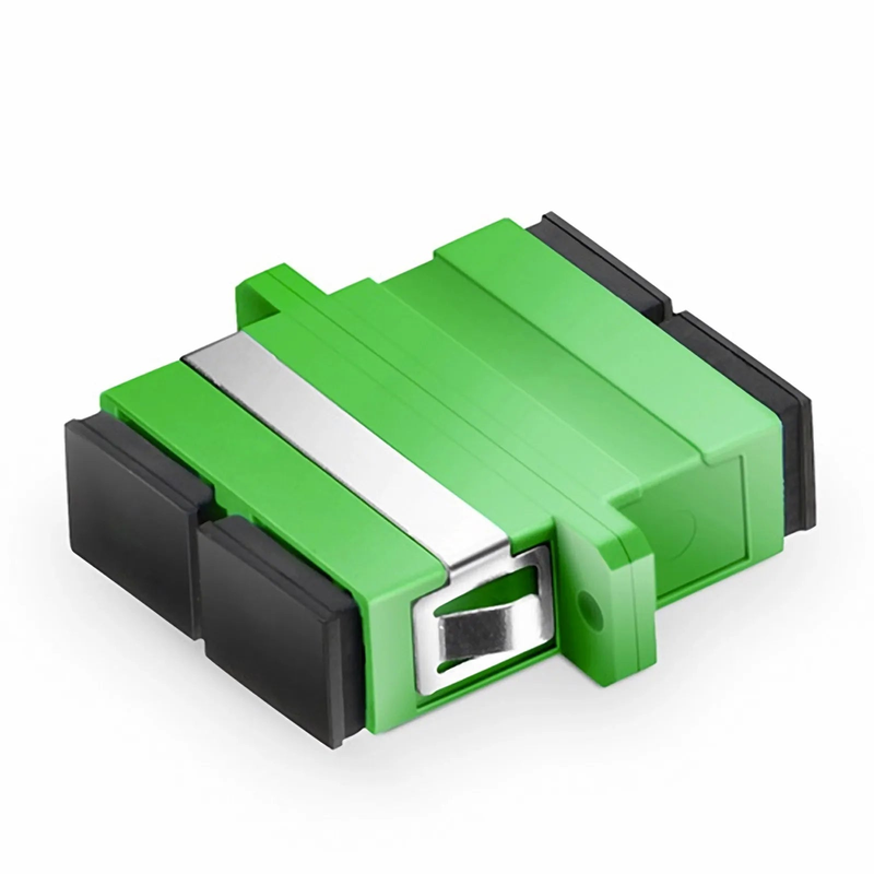 SC/APC to SC/APC Duplex OS2 Single Mode Fiber Optic Adapter/Coupler with Flange (10pcs/Pack)