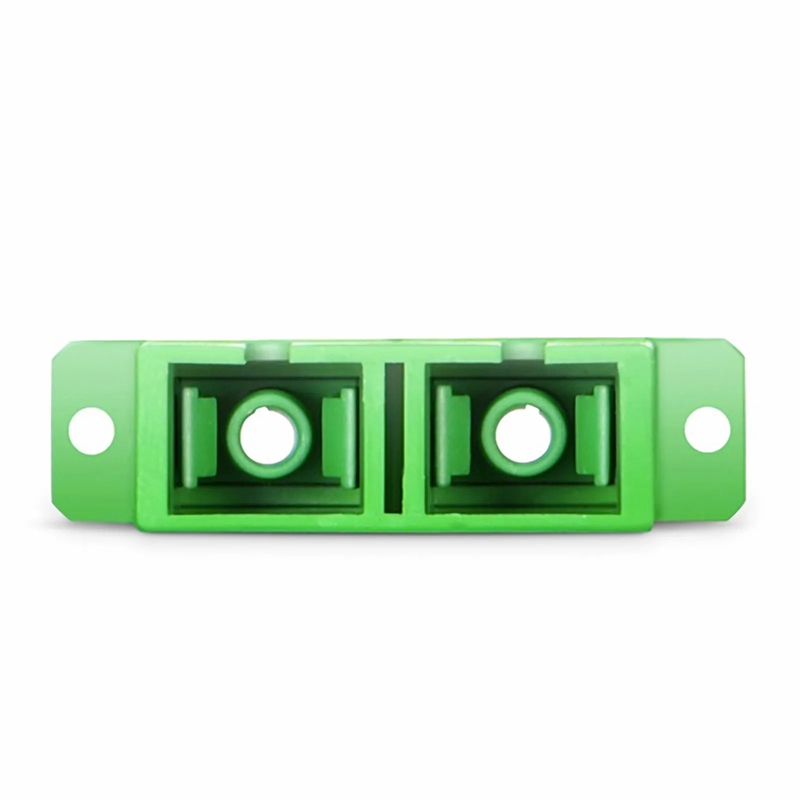 SC/APC to SC/APC Duplex OS2 Single Mode Fiber Optic Adapter/Coupler with Flange (10pcs/Pack)