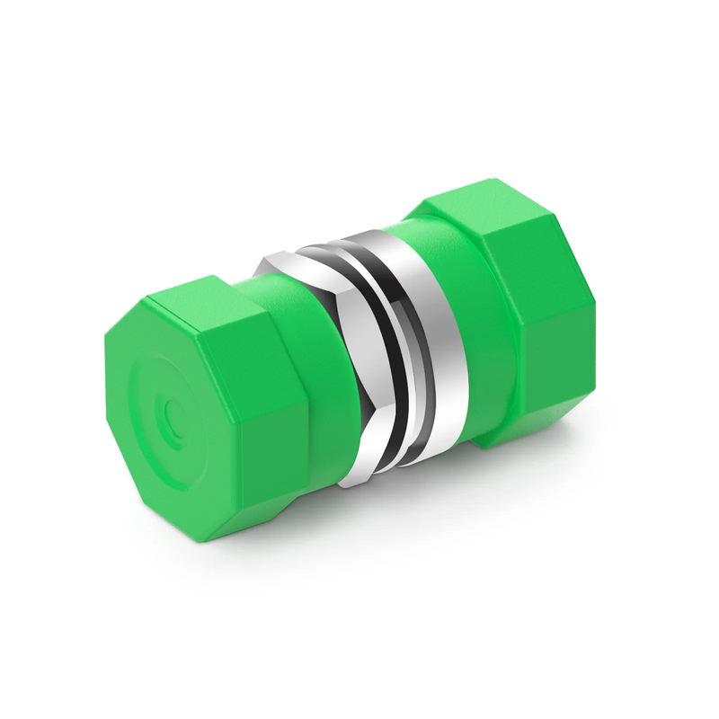 FC/APC to FC/APC Simplex OS2 Single Mode Metal Small D Fiber Optic Adapter/Coupler without Flange (10pcs/pack)
