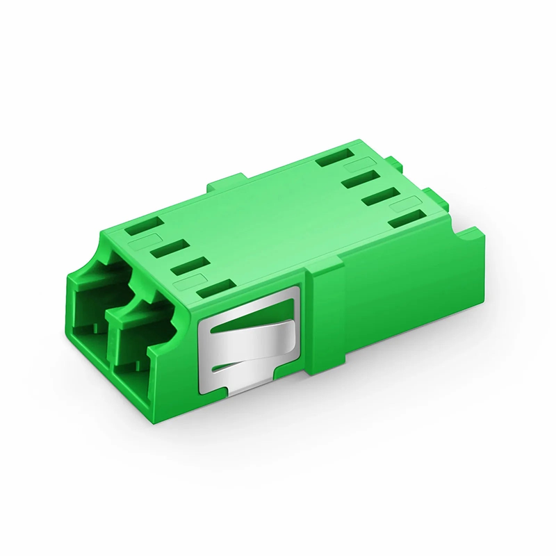 LC/APC to LC/APC Duplex OS2 Single Mode SC Footprint Plastic Fiber Optic Adapter/Coupler without Flange (10pcs/pack)