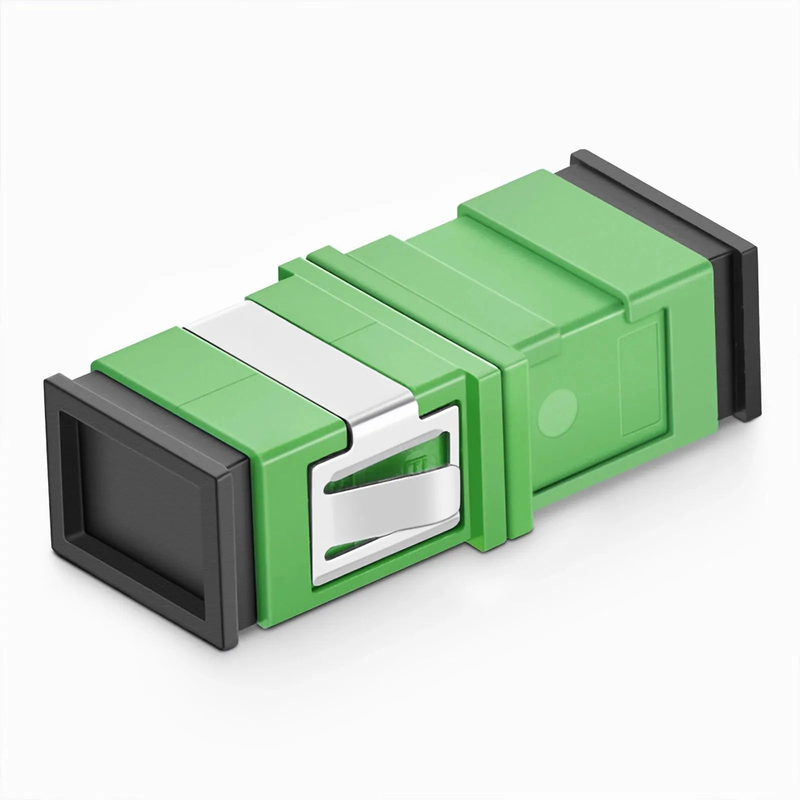 SC/APC to SC/APC Simplex OS2 Single Mode Fiber Optic Adapter/Coupler (10pcs/Pack)