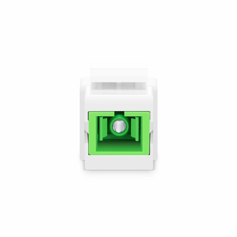 SC/APC to SC/APC Simplex Single Mode Fiber Keystone Jack, 10Pcs/Pack