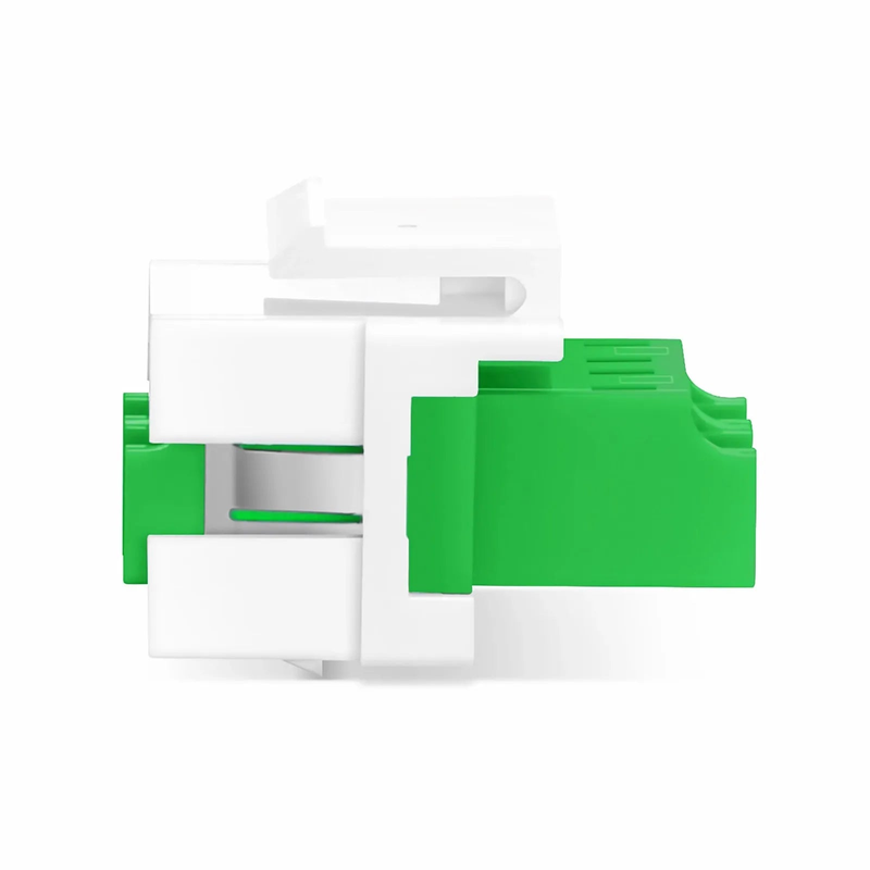 LC/APC to LC/APC Duplex Single Mode Fiber Keystone Jack