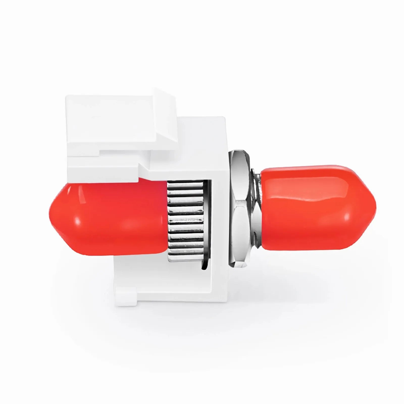 ST/UPC to ST/UPC Simplex Single Mode Fiber Keystone Jack