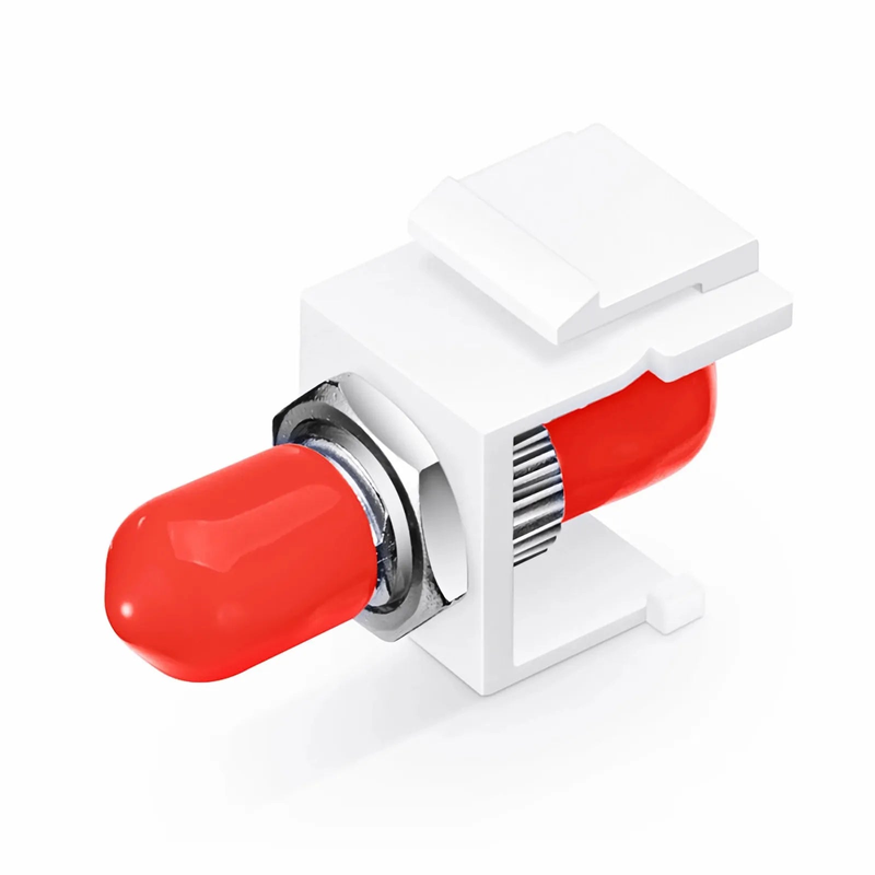ST/UPC to ST/UPC Simplex Single Mode Fiber Keystone Jack