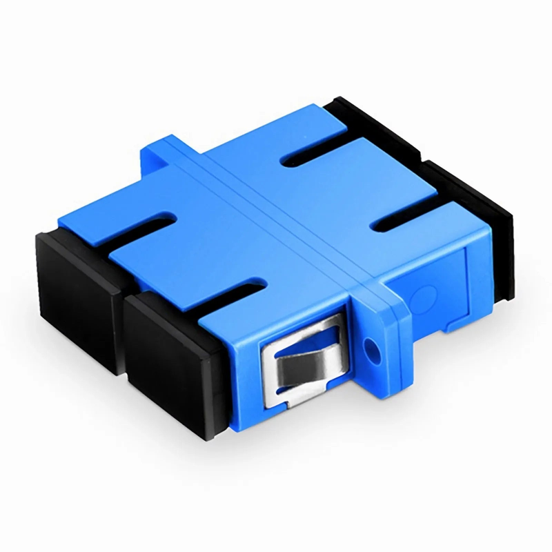 SC/UPC to SC/UPC Duplex OS2 Single Mode Plastic Fiber Optic Adapter/Coupler with Flange (10pcs/Pack)