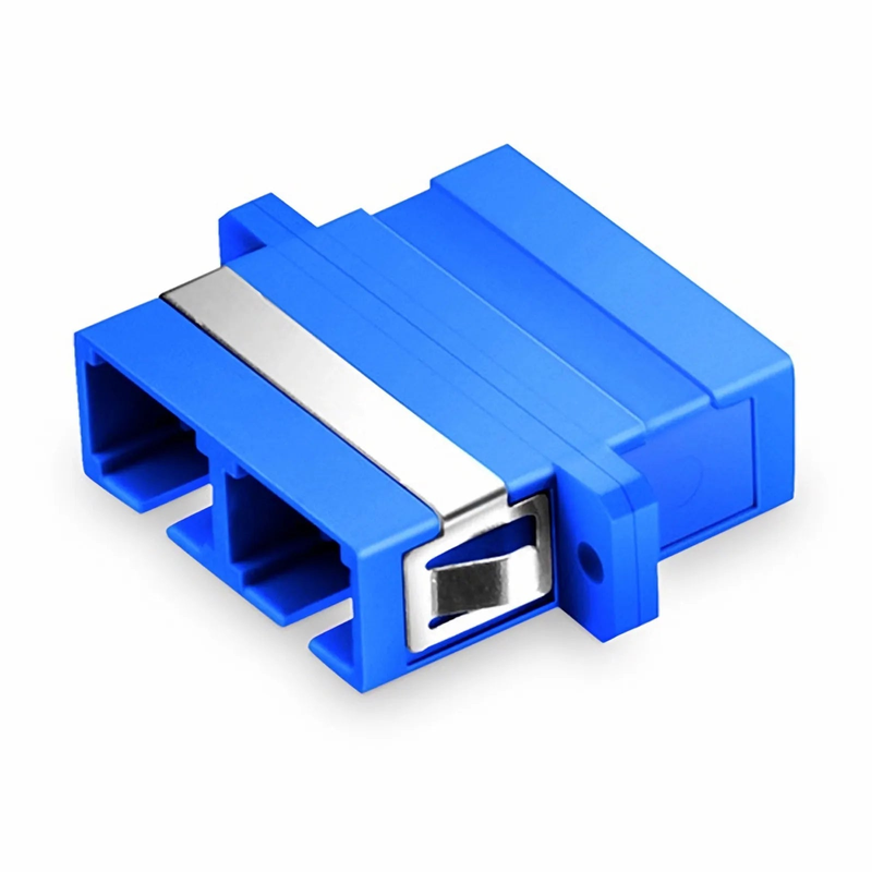 SC/UPC to SC/UPC Duplex OS2 Single Mode Plastic Fiber Optic Adapter/Coupler with Flange (10pcs/Pack)