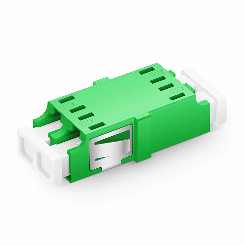 LC/APC to LC/APC Duplex OS2 Single Mode SC Footprint Plastic Fiber Optic Adapter/Coupler without Flange (10pcs/pack)