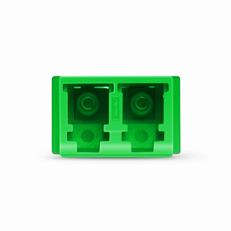 LC/APC to LC/APC Duplex OS2 Single Mode SC Footprint Plastic Fiber Optic Adapter/Coupler without Flange (10pcs/pack)