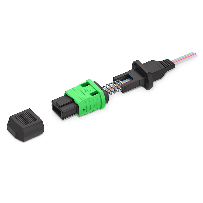 MPO (Female) OS1/OS2 Single Mode Field Assembly Splice-on Connector, Flat Ribbon