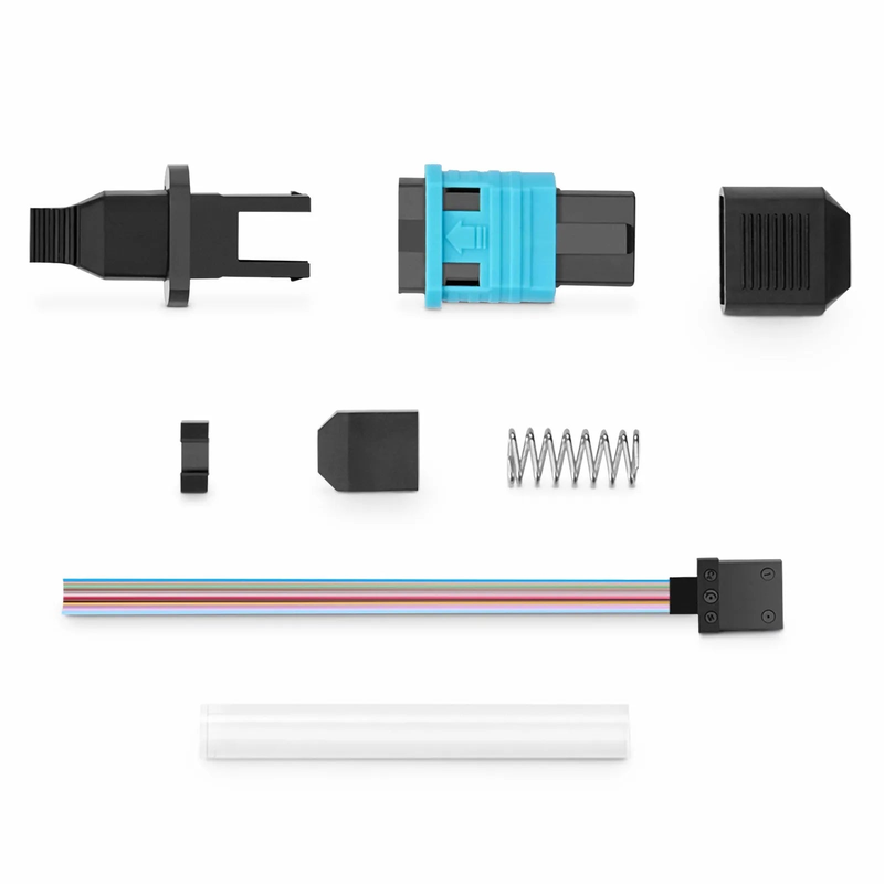 MPO (Female) OM3/OM4 Multimode Field Assembly Splice-on Connector, Flat Ribbon