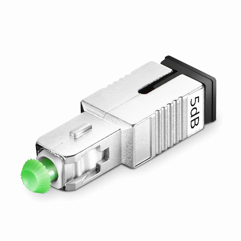 SC/APC Singlemode Fixed Fiber Optic Attenuator, Male-Female, 5dB (10pcs/Pack)