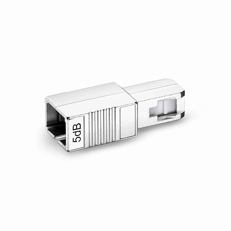 SC/APC Singlemode Fixed Fiber Optic Attenuator, Male-Female, 5dB (10pcs/Pack)