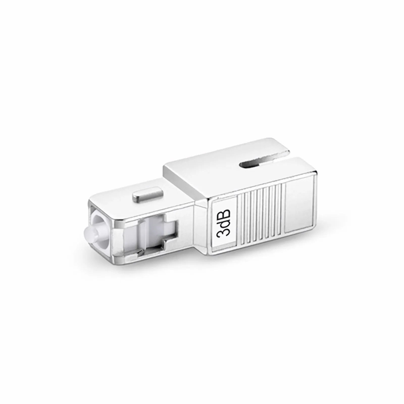 SC/UPC Singlemode Fixed Fiber Optic Attenuator, Male-Female, 3dB (10pcs/Pack)