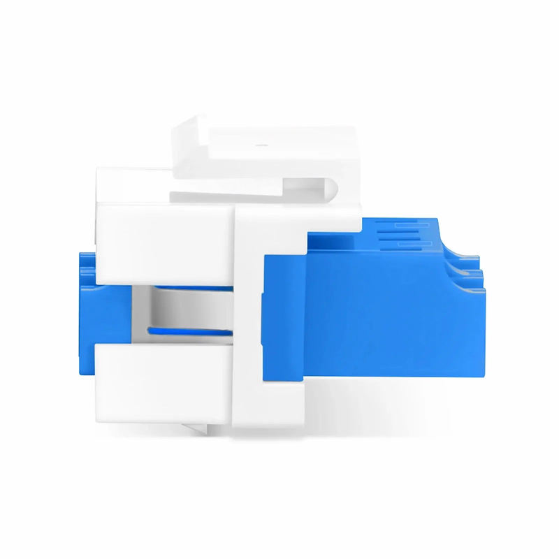 LC/UPC to LC/UPC Duplex Single Mode Fiber Keystone Jack