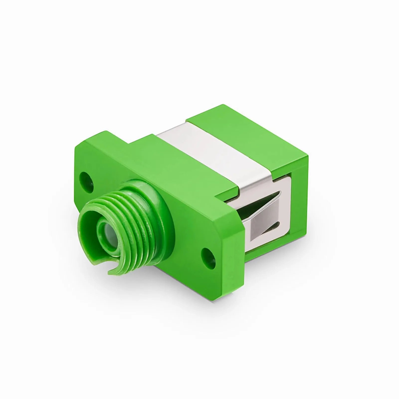 FC/APC to SC/APC Hybrid Simplex OS2 Single Mode Plastic Fiber Optic Adapter/Coupler, Female to Female