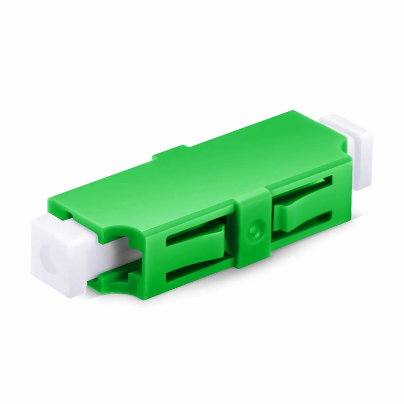 LC/APC to LC/APC Simplex OS2 Single Mode Plastic Fiber Optic Adapter/Coupler without Flange