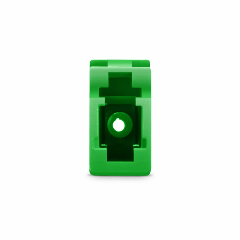 LC/APC to LC/APC Simplex OS2 Single Mode Plastic Fiber Optic Adapter/Coupler without Flange