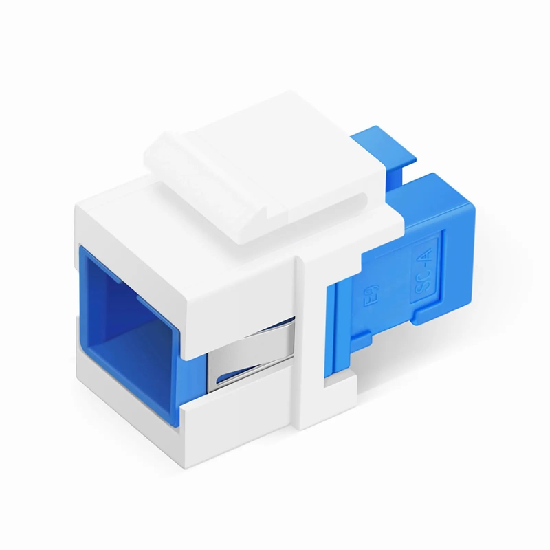 SC/UPC to SC/UPC Simplex Single Mode Fiber Keystone Jack