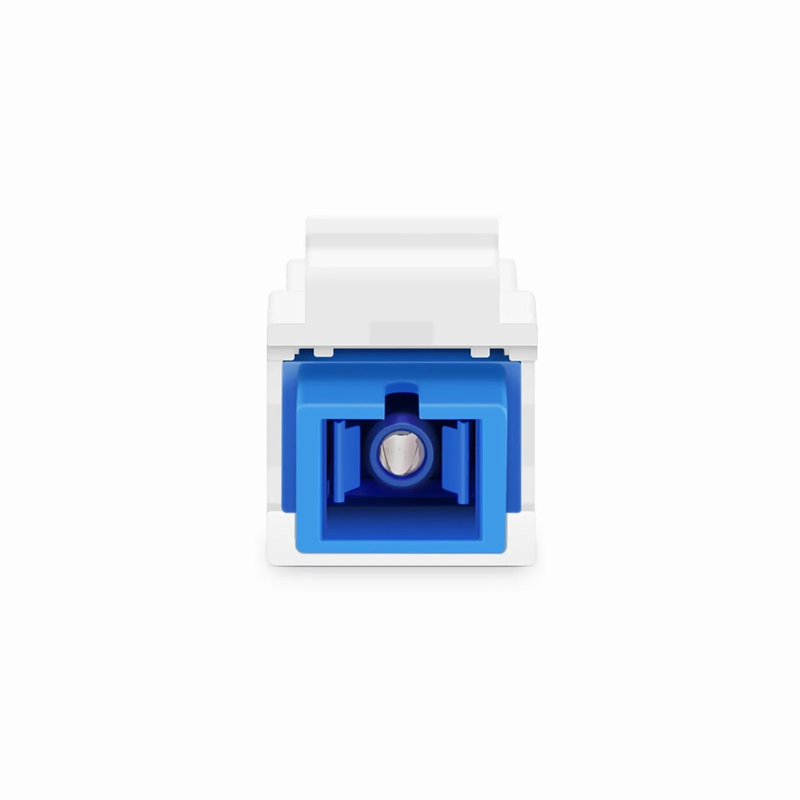 SC/UPC to SC/UPC Simplex Single Mode Fiber Keystone Jack