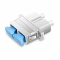 LC/UPC Female to SC/UPC Female Hybrid Duplex Single Mode/Multimode Metal Fiber Optic Adapter/Coupler with Flange