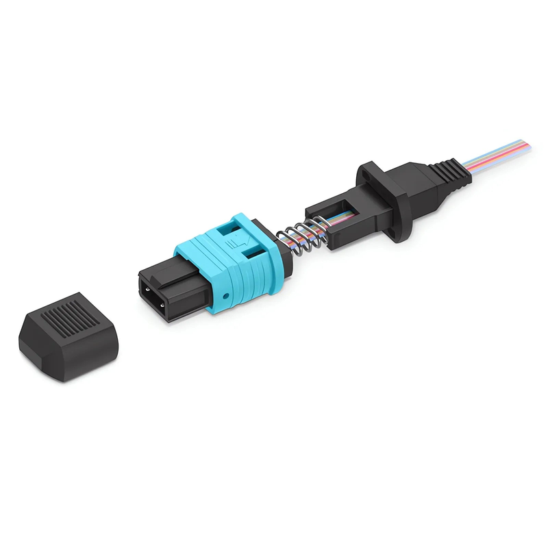 MPO (Male) OM3/OM4 Multimode Field Assembly Splice-on Connector, Flat Ribbon
