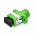 FC/APC to SC/APC Hybrid Simplex OS2 Single Mode Plastic Fiber Optic Adapter/Coupler, Female to Female