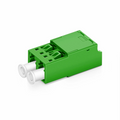 LC/APC to LC/APC Duplex OS2 Single Mode Shuttered Fiber Optic Adapter/Coupler without Flange