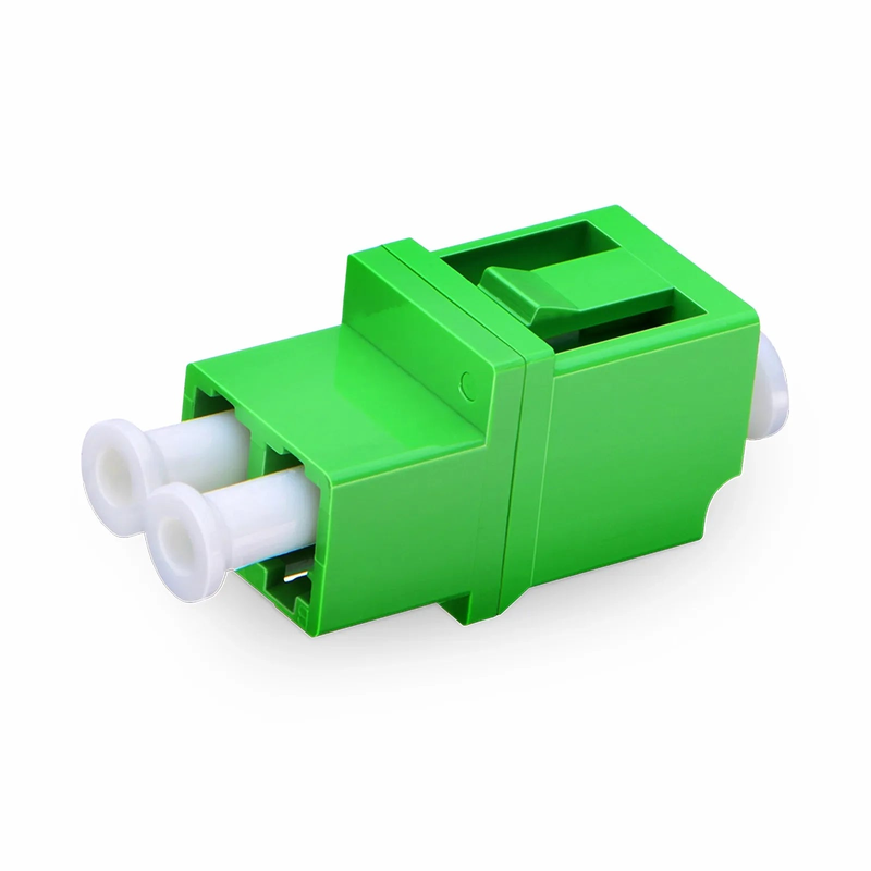LC/APC to LC/APC Duplex OS2 Single Mode Fiber Optic Adapter/Coupler without Flange
