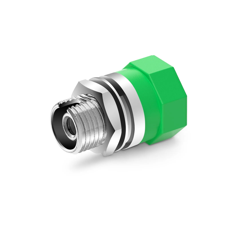 FC/APC to FC/APC Simplex OS2 Single Mode Metal Small D Fiber Optic Adapter/Coupler without Flange (10pcs/pack)
