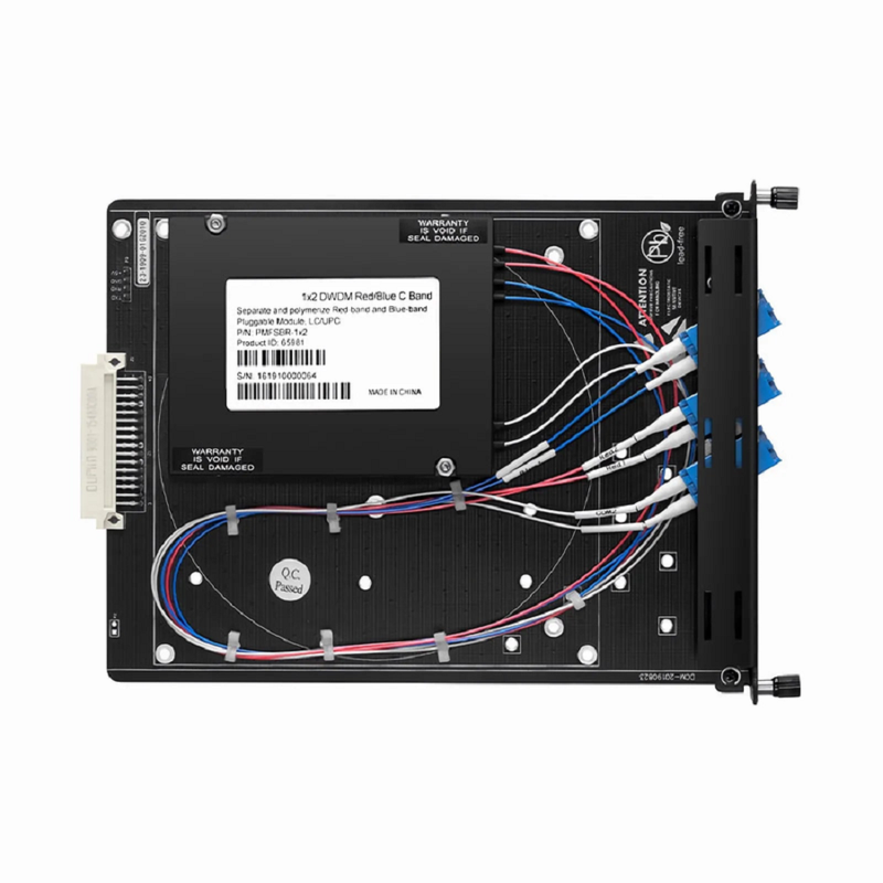 FSBR-1x2, Customized 1 x 2 Single Fiber DWDM Splitter Red/Blue C-band Filter