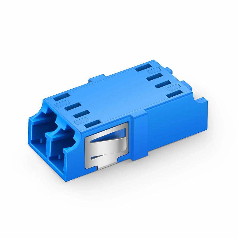 LC/UPC to LC/UPC Duplex OS2 Single Mode SC Footprint Plastic Fiber Optic Adapter/Coupler without Flange (10pcs/Pack)
