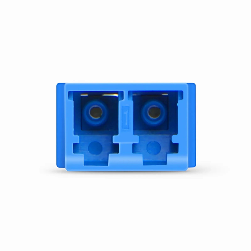LC/UPC to LC/UPC Duplex OS2 Single Mode SC Footprint Plastic Fiber Optic Adapter/Coupler without Flange (10pcs/Pack)