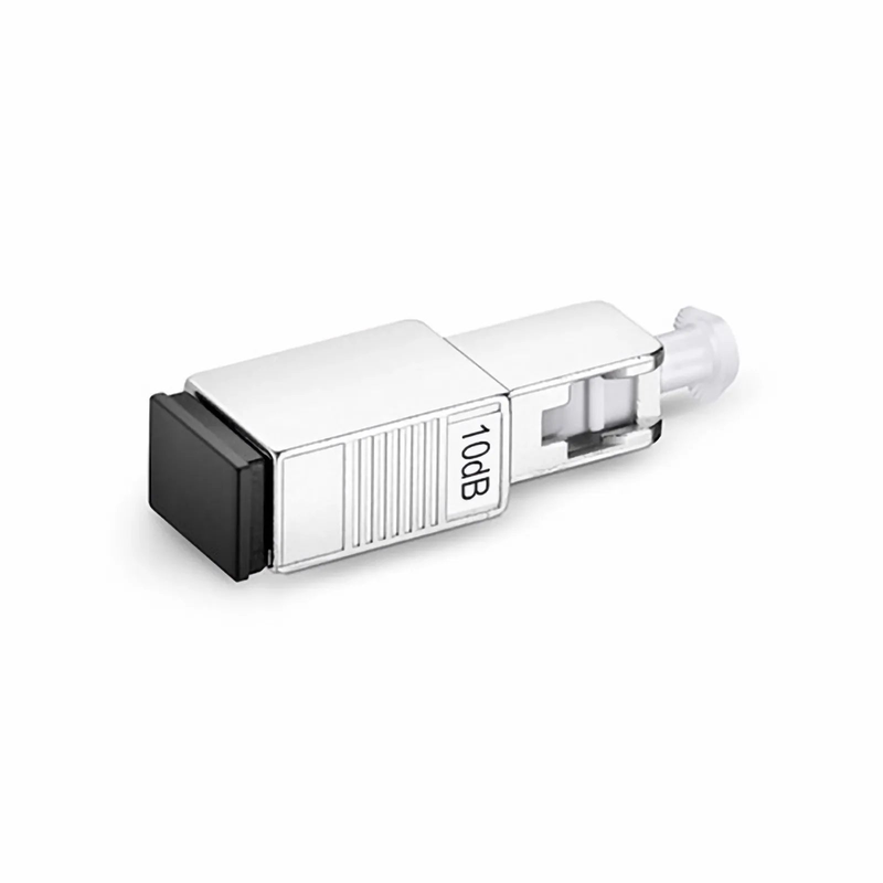 SC/UPC Singlemode Fixed Fiber Optic Attenuator, Male-Female, 10dB (10pcs/Pack)