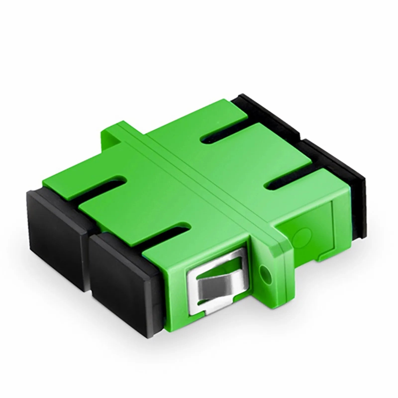 SC/APC to SC/APC Duplex OS2 Single Mode Fiber Optic Adapter/Coupler with Flange (10pcs/Pack)