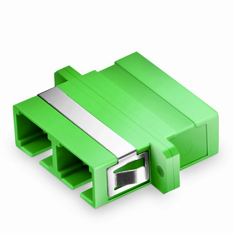 SC/APC to SC/APC Duplex OS2 Single Mode Fiber Optic Adapter/Coupler with Flange (10pcs/Pack)