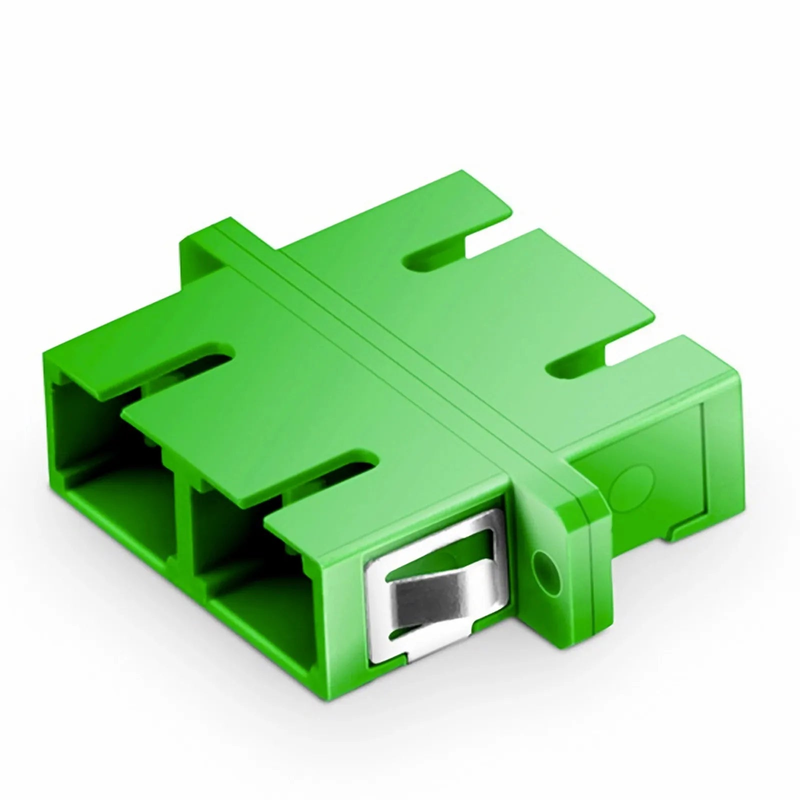 SC/APC to SC/APC Duplex OS2 Single Mode Fiber Optic Adapter/Coupler with Flange (10pcs/Pack)