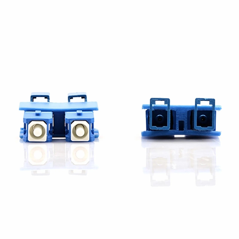 LC/UPC Female to SC/UPC Male Hybrid Duplex OS2 Single Mode Plastic Fiber Optic Adapter/Coupler without Flange