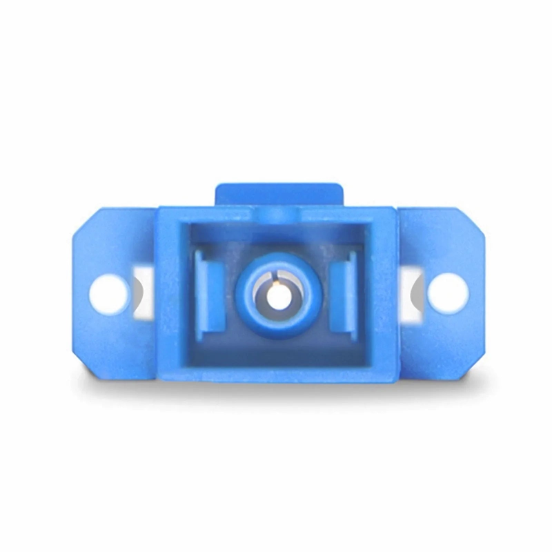 LC/UPC Female to SC/UPC Female Hybrid Simplex OS2 Single Mode Plastic Fiber Optic Adapter/Coupler with Flange