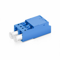 LC/UPC to LC/UPC Duplex OS2 Single Mode Shuttered Fiber Optic Adapter/Coupler without Flange