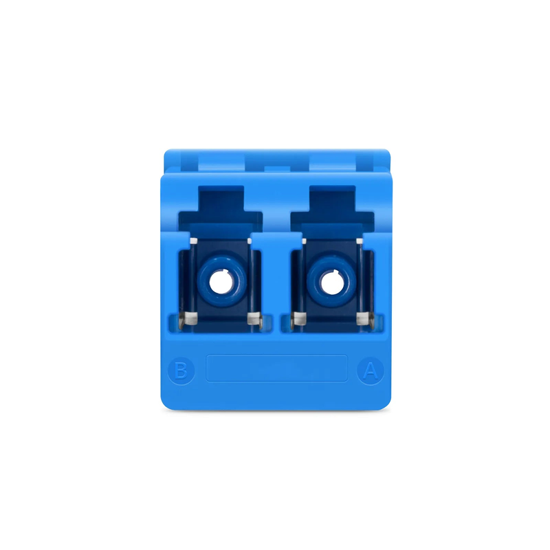 LC/UPC to LC/UPC Duplex OS2 Single Mode Fiber Optic Adapter/Coupler without Flange, 10Pcs/Pack