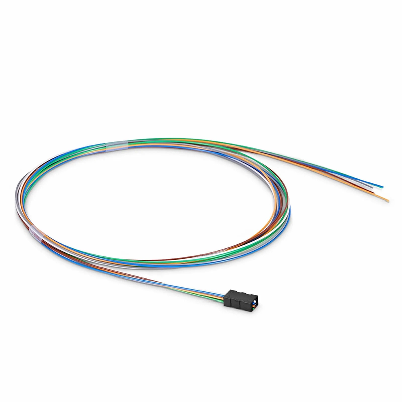6 Fibers Color-coded Fan-out Kit, for Flat Ribbon Cables, 1.2m (3.94ft) Tubing Length