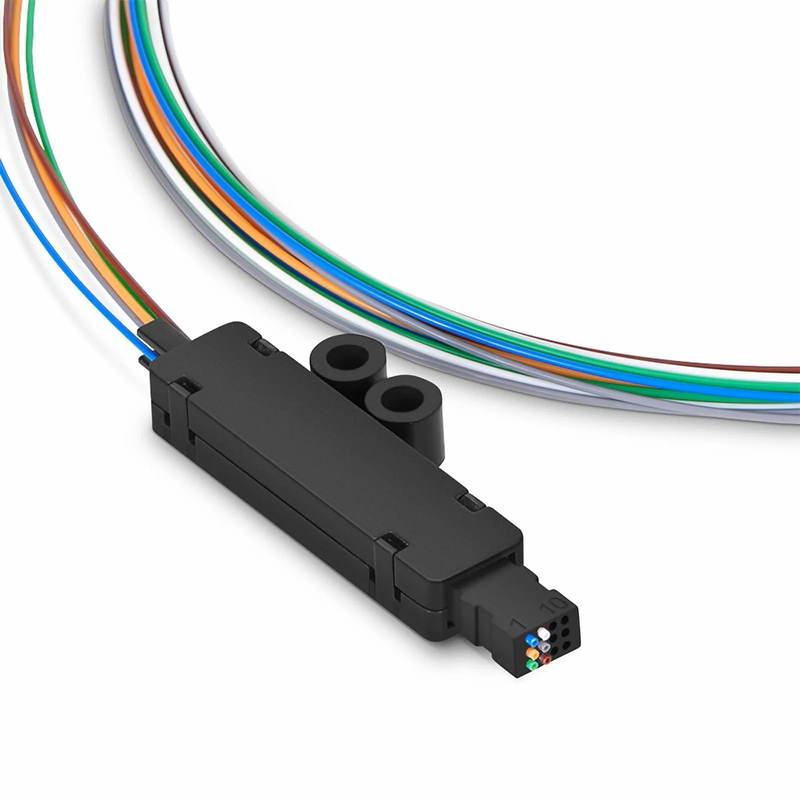 6 Fibers Color-coded Fan-out Kit, for Flat Ribbon Cables, 1.2m (3.94ft) Tubing Length