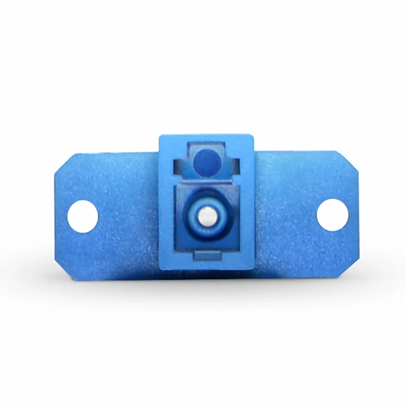 LC/UPC Female to SC/UPC Female Hybrid Simplex OS2 Single Mode Plastic Fiber Optic Adapter/Coupler with Flange
