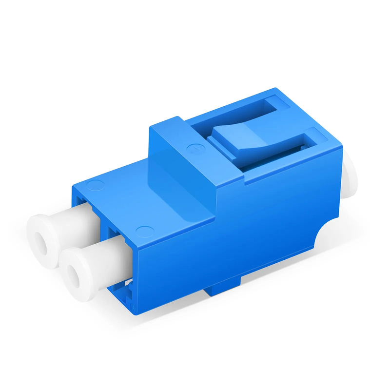 LC/UPC to LC/UPC Duplex OS2 Single Mode Fiber Optic Adapter/Coupler without Flange