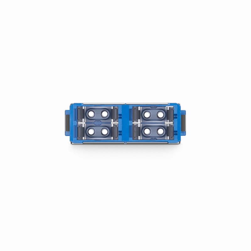 SN/UPC to SN/UPC 4-Port OS2 Single Mode Plastic Fiber Optic Adapter/Coupler Without Flange